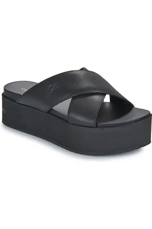 Calvin Klein Sandalias FLATFORM CROSS MG UC para mujer