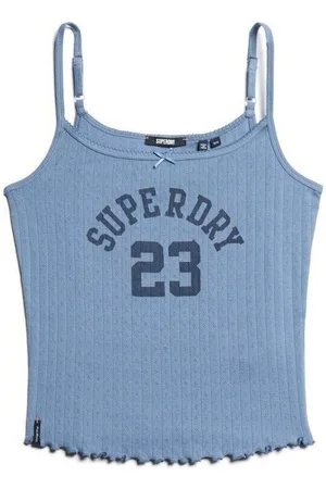 Superdry Camiseta tirantes Débardeur en pointelle avec motif femme Athletic para mujer