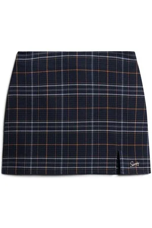 Superdry Falda Mini jupe à carreaux femme para mujer