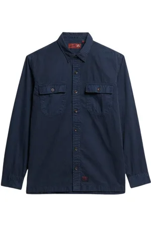 Superdry Camisa manga larga Chemise Military para hombre