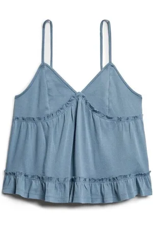 Superdry Camiseta tirantes Débardeur en jersey à volants femme para mujer