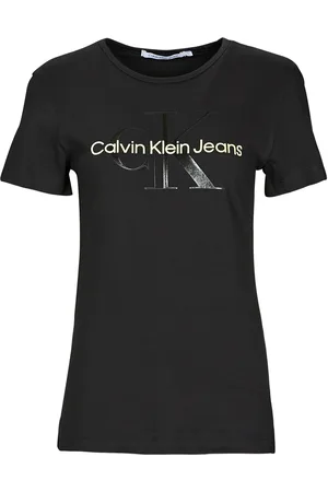 Calvin Klein Camiseta GLOSSY MONOGRAM SLIM TEE para mujer