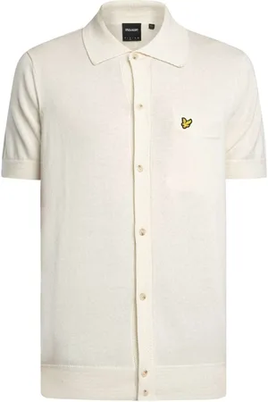 Lyle &amp; scott Camisa manga corta Camisa de punto de cáñamo para hombre