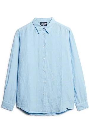 Superdry Camisa Chemise manches longues en lin femme Boyfriend para mujer