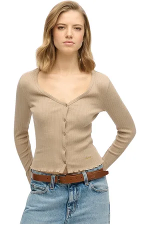 Superdry Chaqueta de punto Cardigan femme Essential para mujer