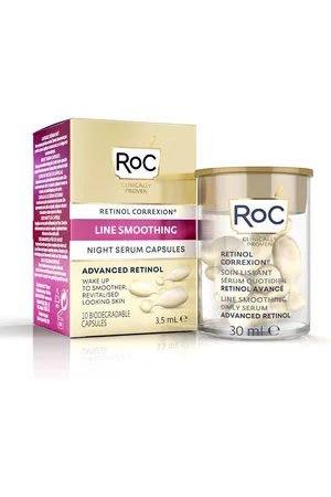 ROC Hidratantes & nutritivos Line Smoothing Night Serum Capsules para mujer