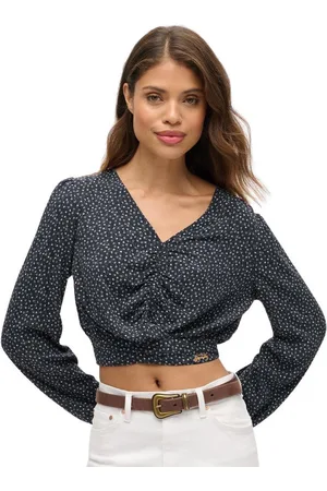 Superdry Blusa Blouse noué sur le devant femme Vintage para mujer