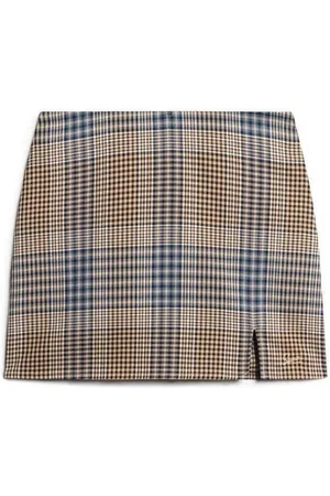 Superdry Falda Mini jupe à carreaux femme para mujer