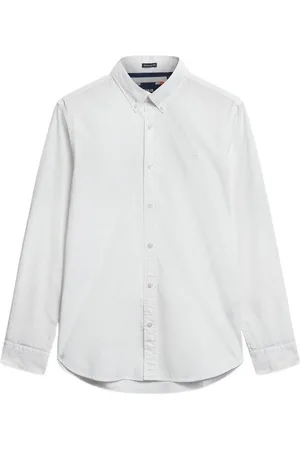 Superdry Camisa manga larga Chemise manches longues Essentials para hombre