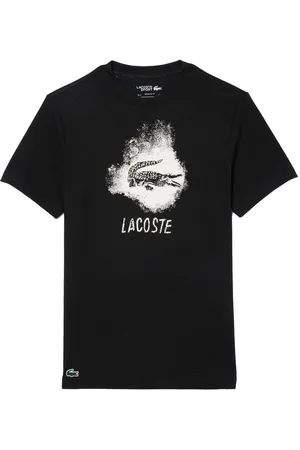 Lacoste Tops y Camisetas Ultra Dry Graphic Sport T-Shirt Black para hombre