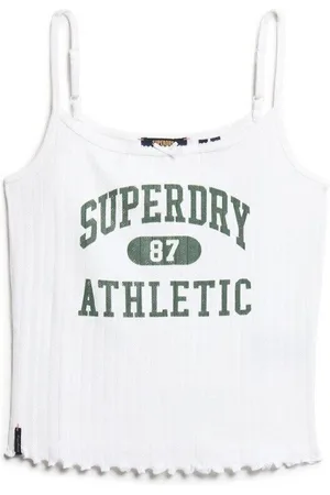 Superdry Camiseta tirantes Débardeur en pointelle avec motif femme Athletic para mujer