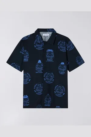Edwin Camisa manga larga I034969.06.67 EMC SHIRT-MIDNIGHT para hombre
