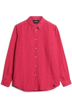 Superdry Camisa Chemise manches longues en lin femme Boyfriend para mujer