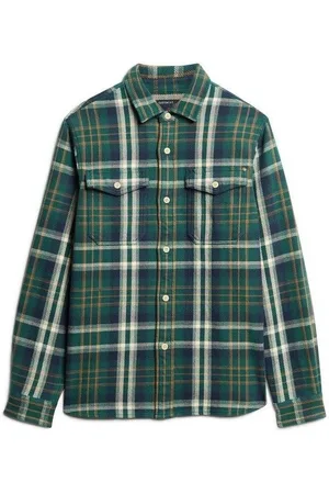 Superdry Camisa manga larga Chemise épaisse à carreaux The Merchant Store para hombre