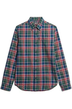 Superdry Camisa manga larga Chemise à carreaux manches longues en coton Vintage para hombre