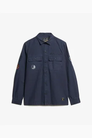 Superdry Camisa manga larga Chemise manches longues Delta para hombre