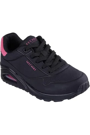 Skechers Zapatillas Uno-POP BACK 177092-BKHP Black Hot Pink para mujer