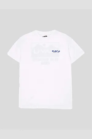 Kavu Camiseta CAMISETA TRUE GRADIENT TEE WHITE para hombre
