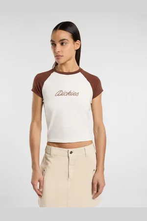 Dickies Tops y Camisetas ROPE SS - DK0A4Z8MK471001-CAPPUCCINO para mujer