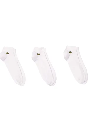 Lacoste Calcetines altos 3 Pack Low Socks White para hombre