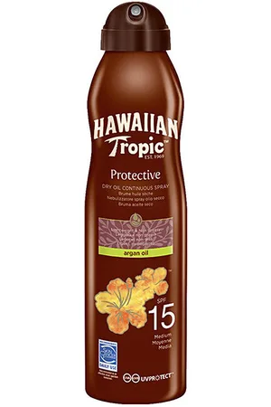 Hawaiian Tropic Protección solar Argan Oil Bruma Spf15 Spray para mujer