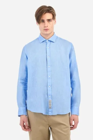 La Martina Camisa manga larga MAC007 TL144-07220 VISTA BLUE para hombre