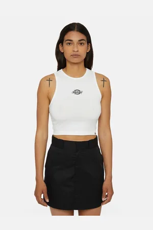 Dickies Camiseta tirantes POWERS VEST W DK0A4Y8D-WHITE para mujer