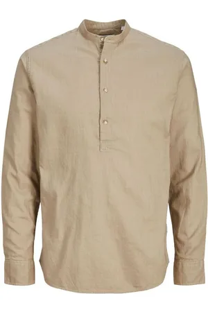 JACK & JONES Camisa manga larga 12220483 SLUN TUNIC-CROCKERY para hombre
