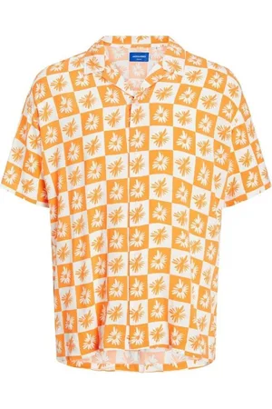 JACK & JONES Camisa manga larga 12241163 RESORT-DARK CHEDDAR para hombre