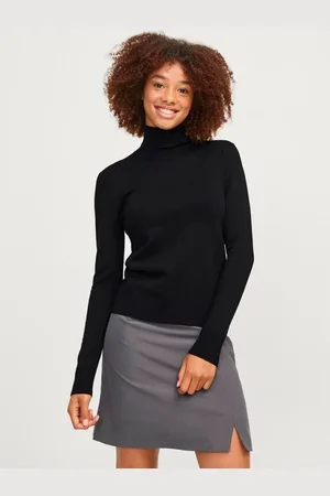 JJXX Jersey 12258813 COMFY ROLL-BLACK para mujer