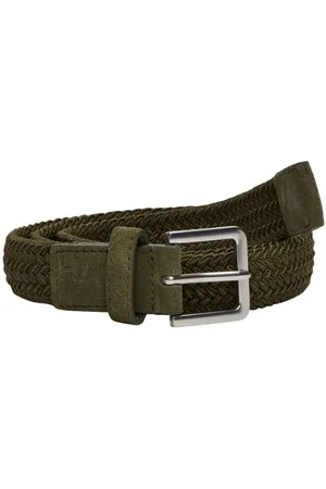 SELECTED Cinturón 16084186 HARIS-BURNT OLIVE para hombre
