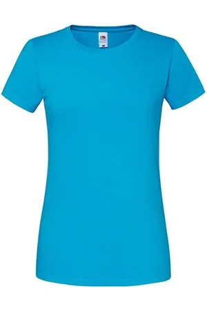 Fruit Of The Loom Camiseta manga larga Iconic 195 Premium para mujer