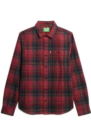 Superdry Camisa manga larga Surchemise à carreaux Vintage para hombre