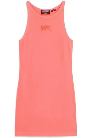 Superdry Vestidos Robe à dos nageur côtelée brodée femme para mujer