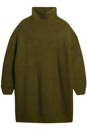 Superdry Vestidos Robe pull en maille côtelée épaisse femme para mujer