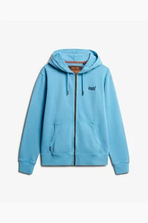 Superdry Jersey Sweatshirt à capuche délavé zippé à logo Essential para hombre