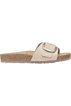 Yokono Chanclas CHANCLA JERBA-114 PIEL BEIG para mujer