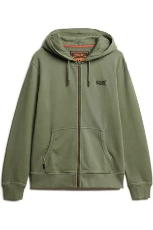 Superdry Jersey Sweatshirt à capuche délavé zippé à logo Essential para hombre