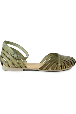 Porronet Sandalias SANDALIA PLANA PIEL KAKI 3102 PALMA para mujer
