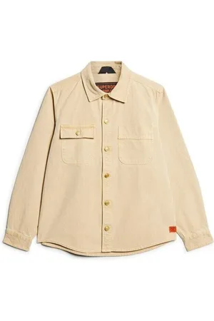 Superdry Camisa manga larga Surchemise en toile Surplus para hombre