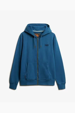 Superdry Jersey Sweatshirt à capuche délavé zippé à logo Essential para hombre