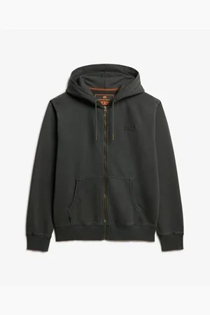 Superdry Jersey Sweatshirt à capuche délavé zippé à logo Essential para hombre