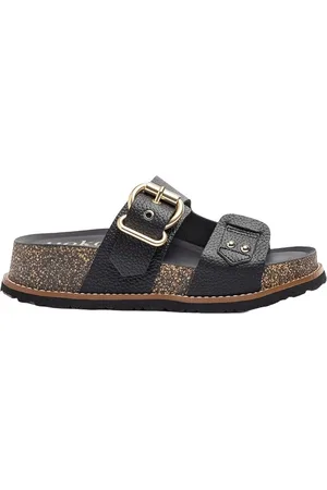 Yokono Chanclas CHANCLA OCA-252 PIEL NEGRA para mujer