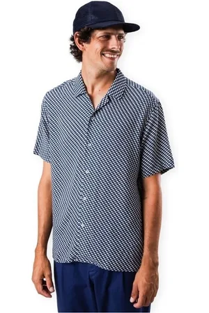 Brava Fabrics Camisa manga larga Tramuntana Shirt - Navy para hombre