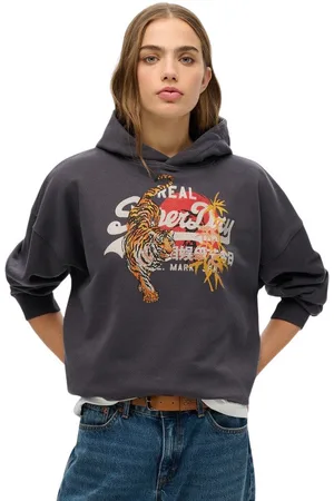 Superdry Jersey Sweatshirt à capuche femme Tokyo Vintage Logo para mujer