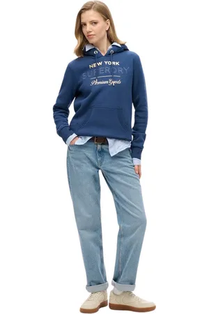 Superdry Jersey Sweatshirt à capuche et logo métallisé femme Luxe para mujer