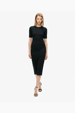 Superdry Vestidos Robe mi-longue en jersey femme para mujer