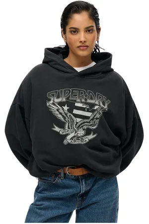Superdry Jersey Sweatshirt à capuche oversize femme Lo-fi Biker para mujer