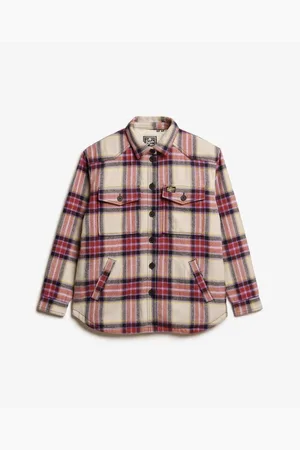 Superdry Camisa Surchemise à carreaux en peau lainée femme para mujer
