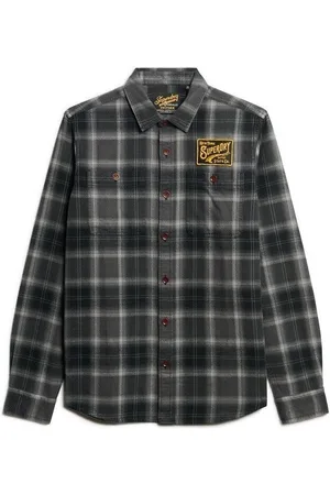 Superdry Camisa manga larga Surchemise à carreaux brodée para hombre